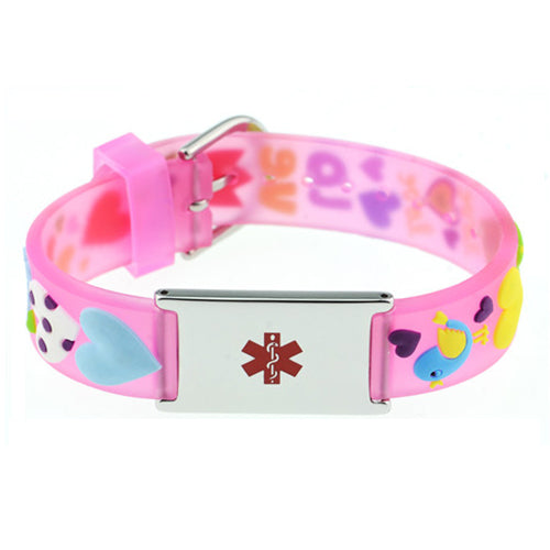 Girls Love Medical ID Bracelet