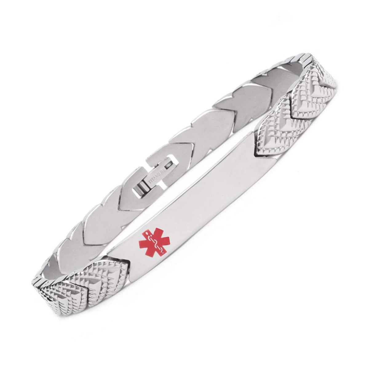 Titanium id clearance bracelet