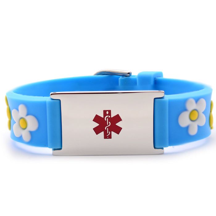 Daisy Blue Medical ID Bracelet