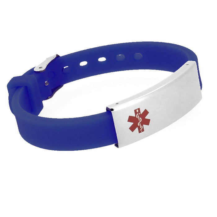 MaxSport Blue Medical ID Bracelet