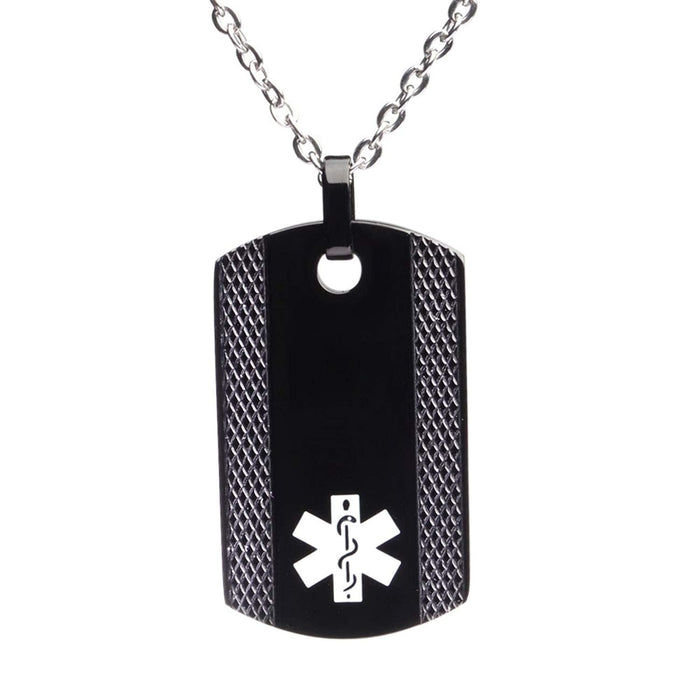Taylor Medical Necklace Pendant - BLACK