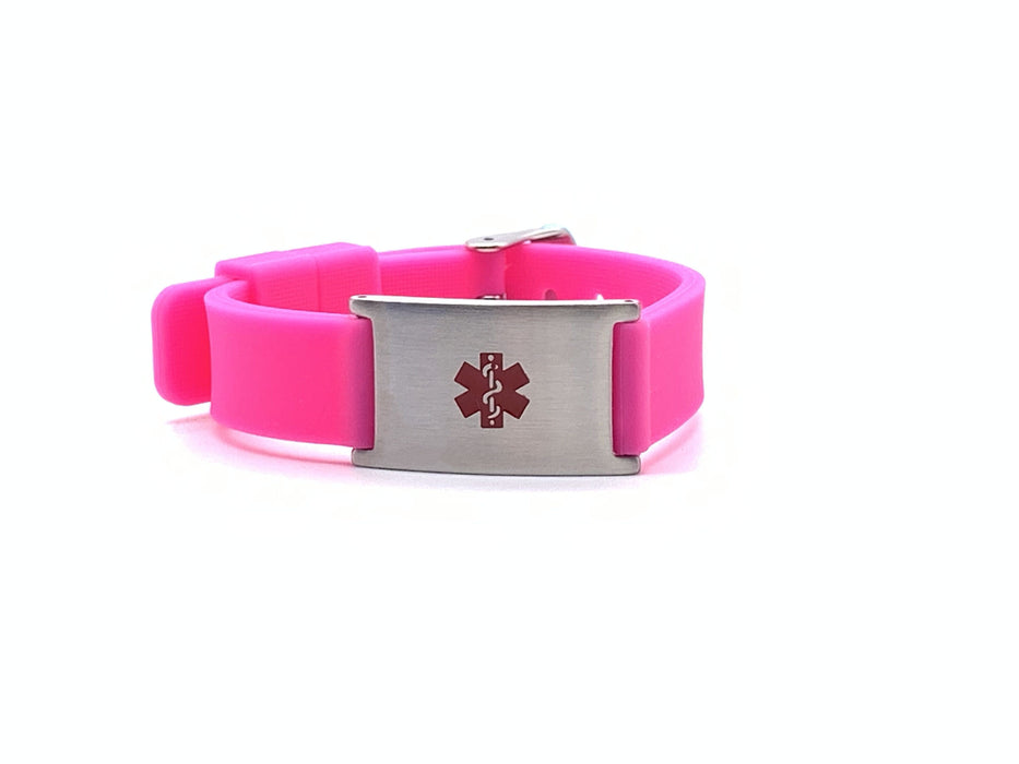 Whiti Medical ID - Silicone PINK