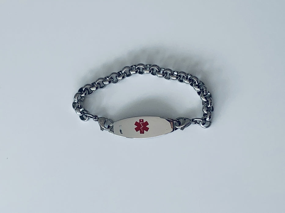 Ruby Tuesday Medical ID Bracelet (bracelet & pendant)